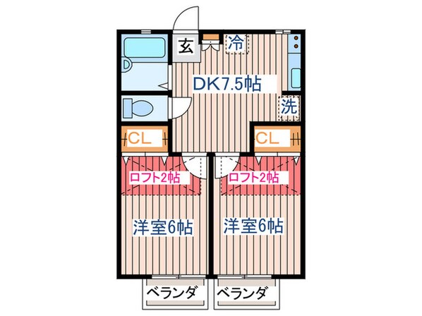 ロイヤルハイツ将監の物件間取画像